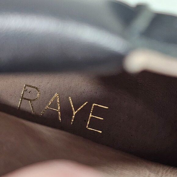 RAYE Emi Women's Black Suede & Leather Lace-Up Ankle Boots Lugged Size EU36 US5 - Picture 7 of 12